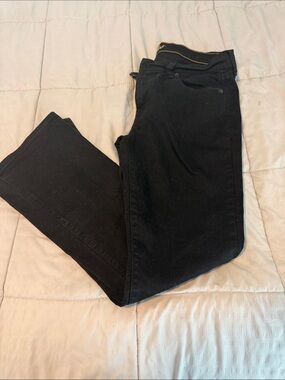 Women  Straight-Leg Black Jeans